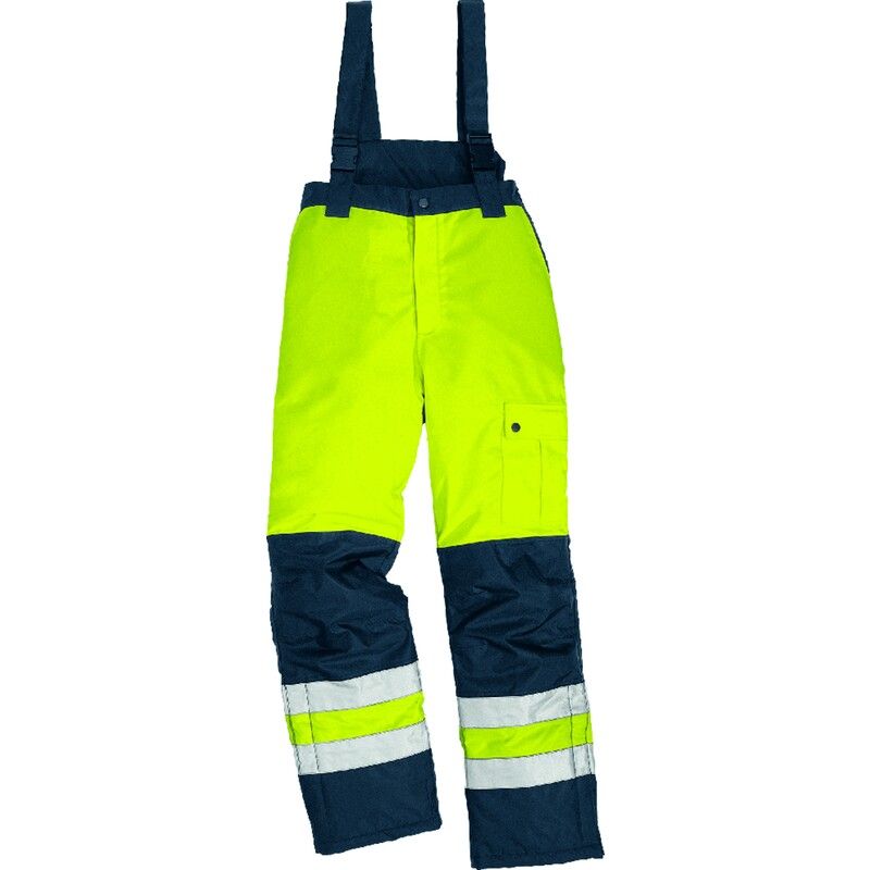 BROEK HIGH VIS GEEL/BL L Delta Plus