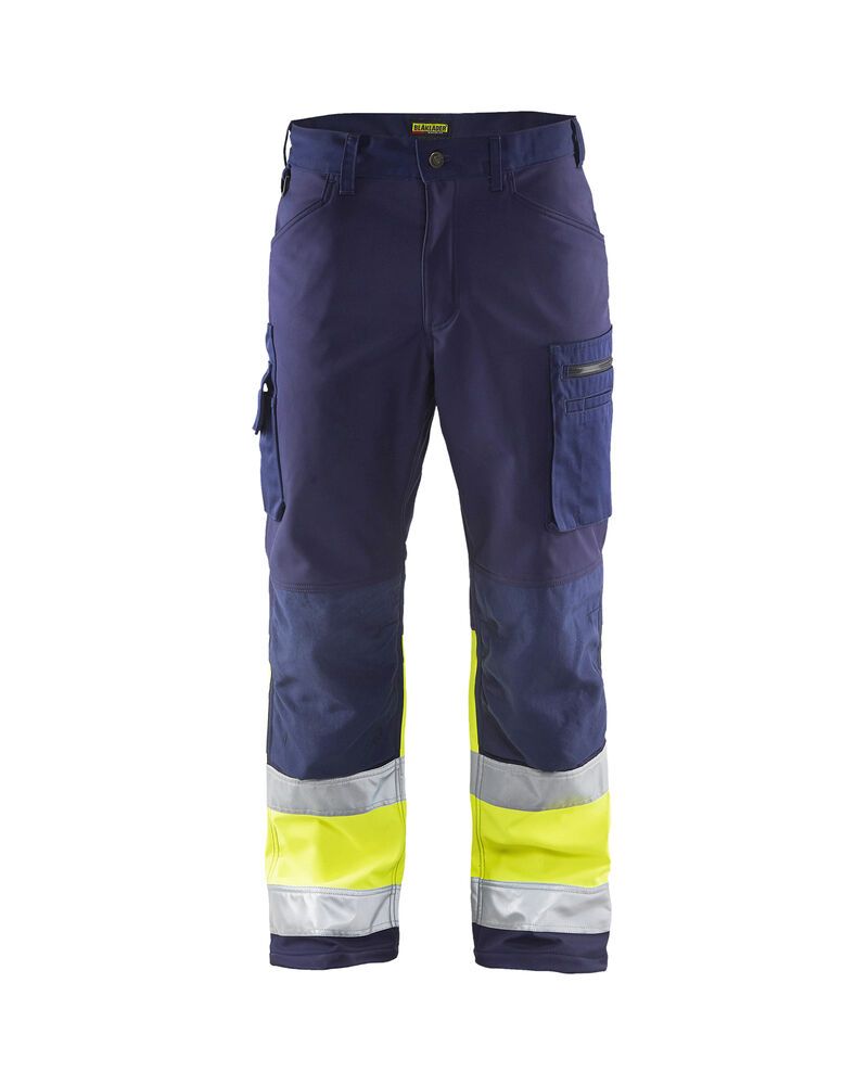 Blåkläder 1562 Softshell werkbroek High Vis