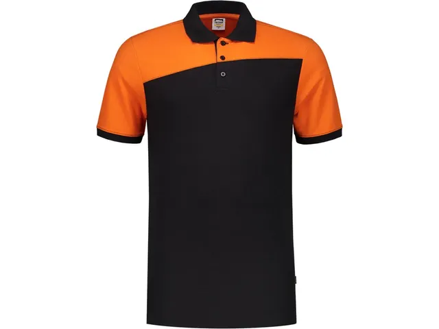 Tricorp 202006 Bicolor Naden Poloshirt – Zwart/Oranje XS