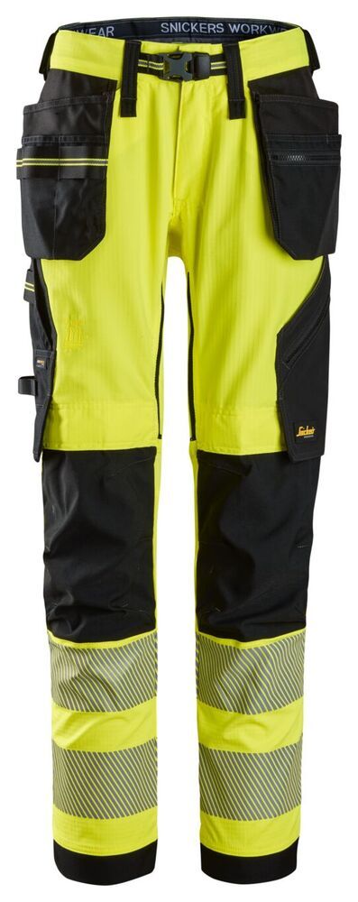 Snickers High-Vis, Klasse 2 Stretch Werkbroek met Holsterzakken 6943