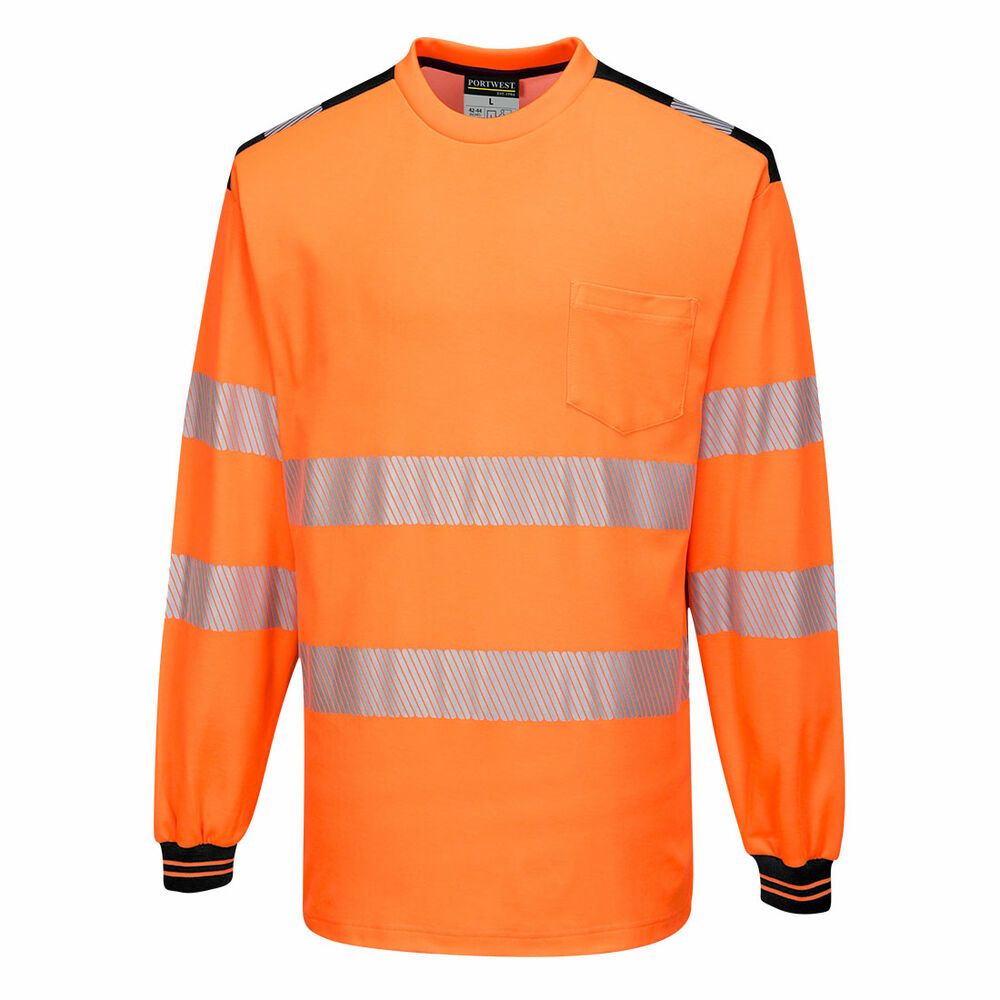 PW3 Hi-Vis T-shirt met lange mouw