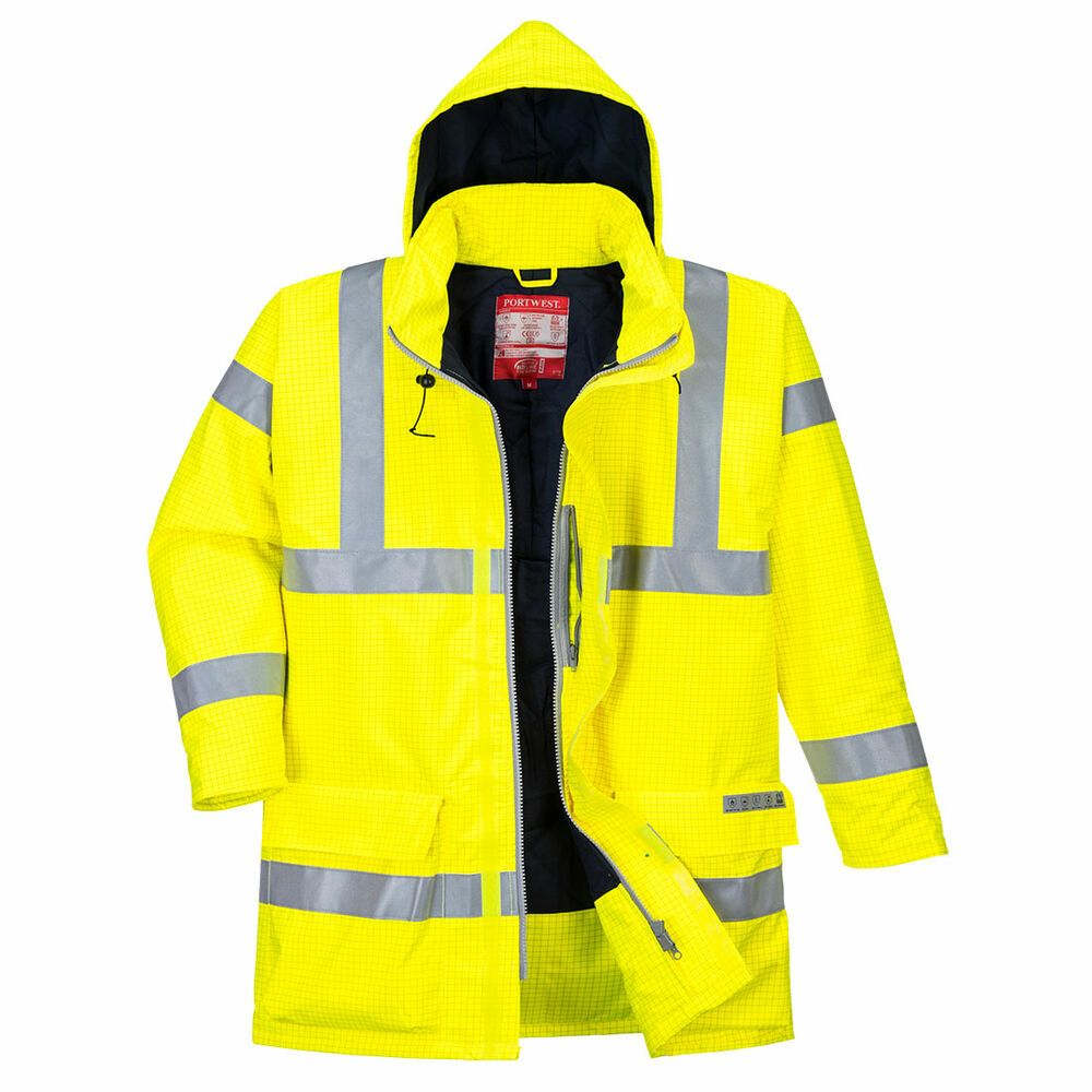 Bizflame Regen Hi-Vis Ademende en Antistatisch FR Jack