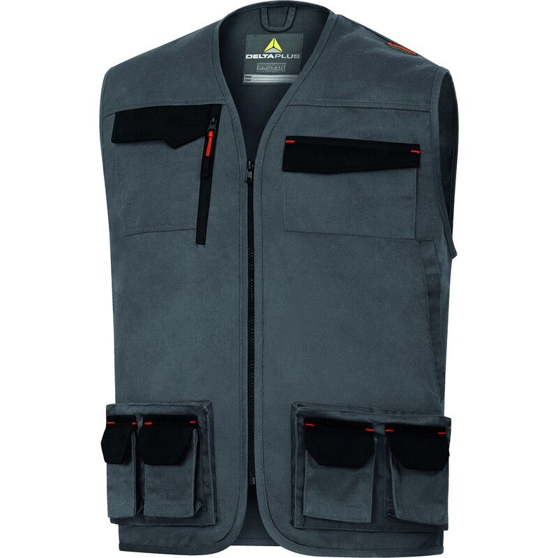 GILET MACH2 M2GI3 GRIJS-ORAN S Delta Plus