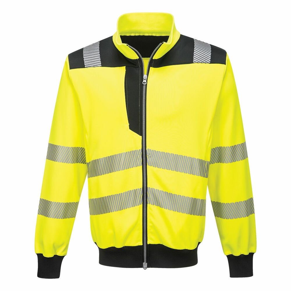 PW3 Hi-Vis sweatshirt met rits