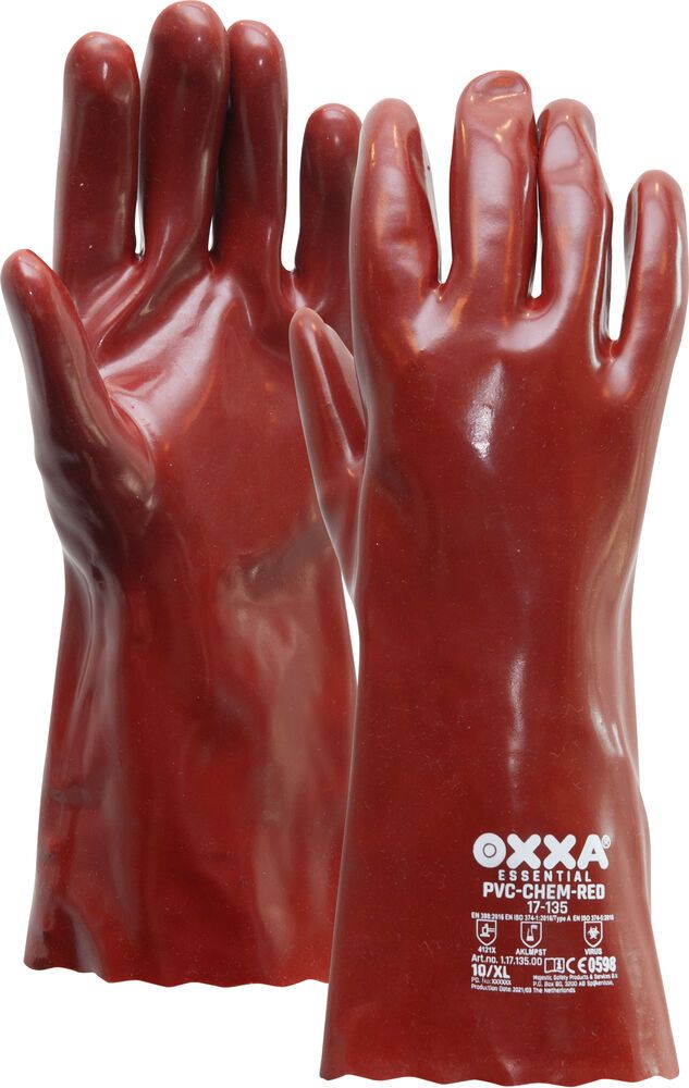 OXXA PVC-Chem Red 17-135 handschoen
