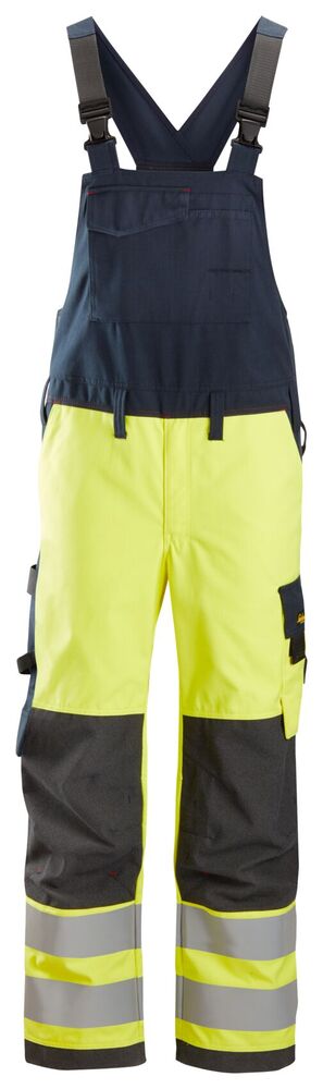 Snickers ProtecWork, Bib & Brace Broek, High-Vis Klasse 2 6060