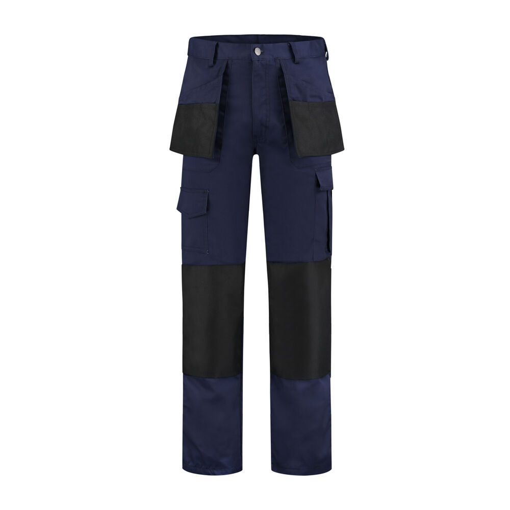 Werkbroek polyester/katoen navy/zwart maat 42
