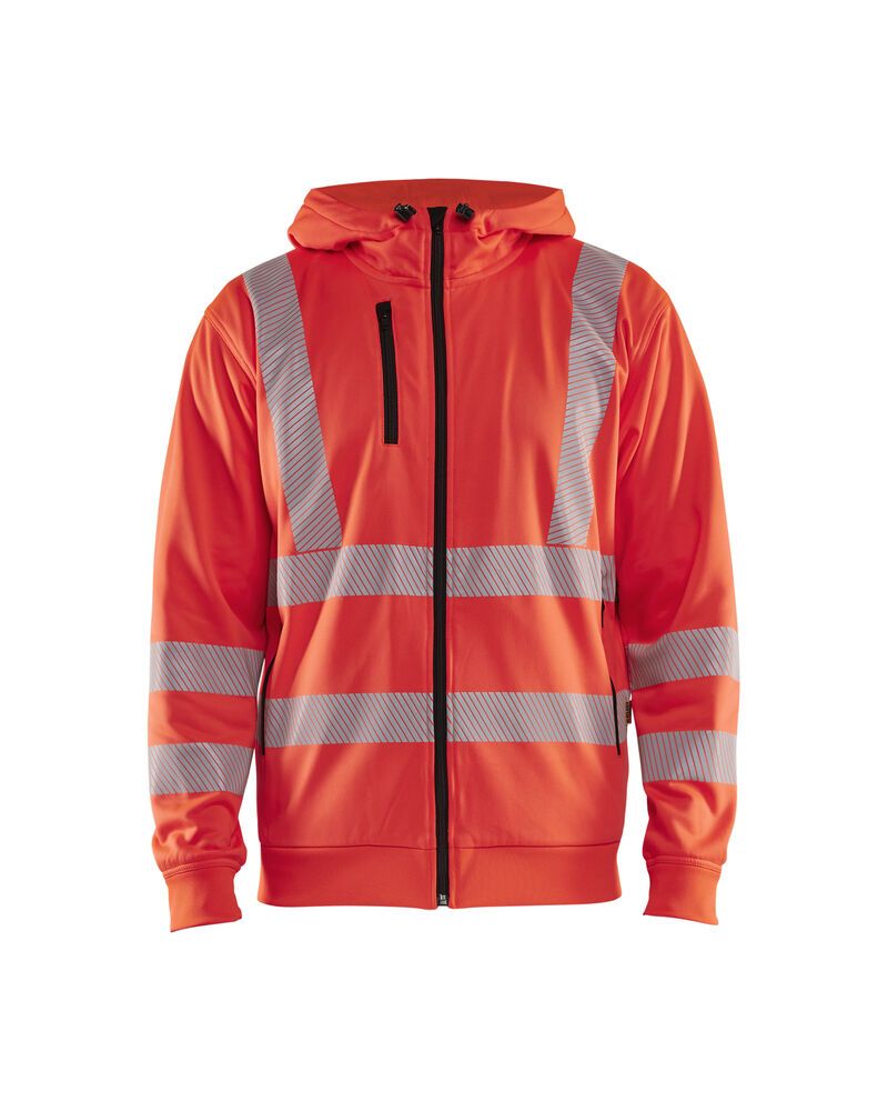Blåkläder 3565 High Vis Hoodie met rits
