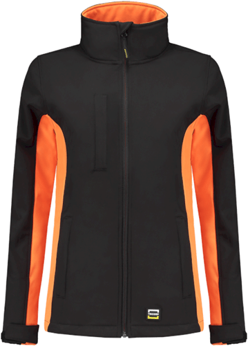 Tricorp 402008 Softshell Bicolor Dames – Zwart/Oranje 3XL