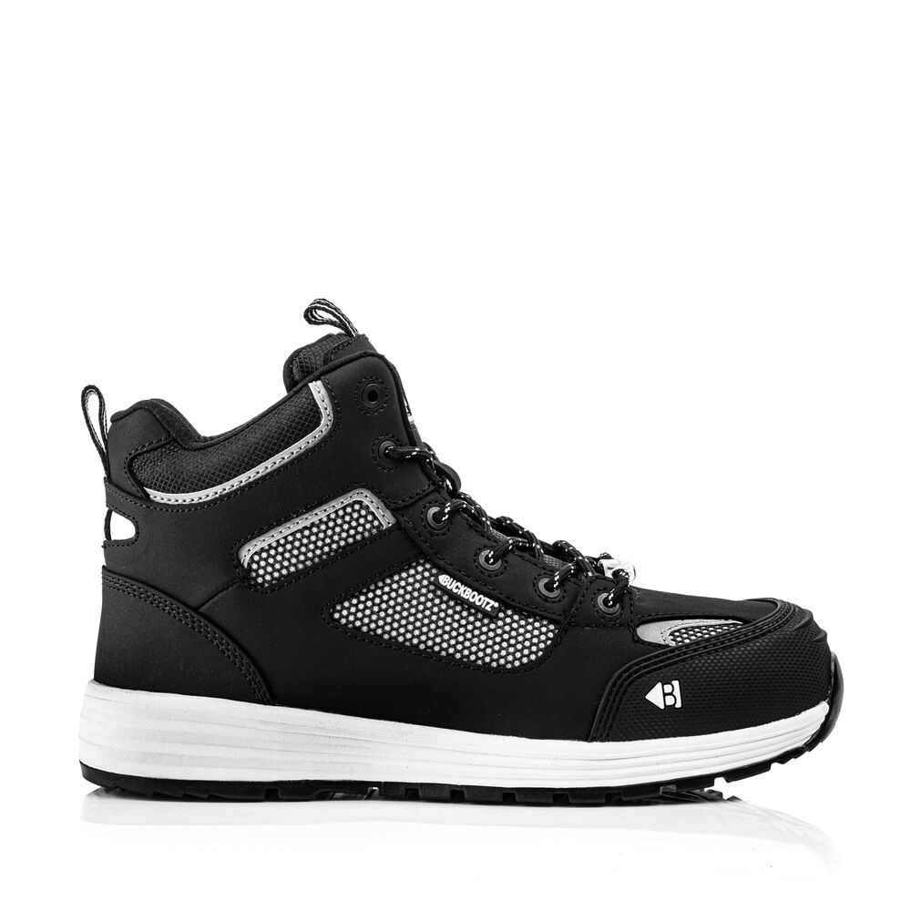 BUCKBOOTZ TRADEZ SNEAKER MIDDELHOOG ZWART S1 Werkschoen BAZ