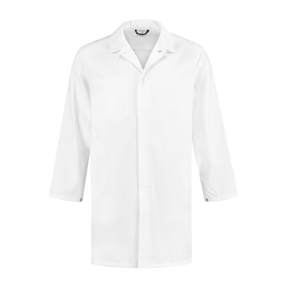 Foodstofjas (lang) wit maat 164