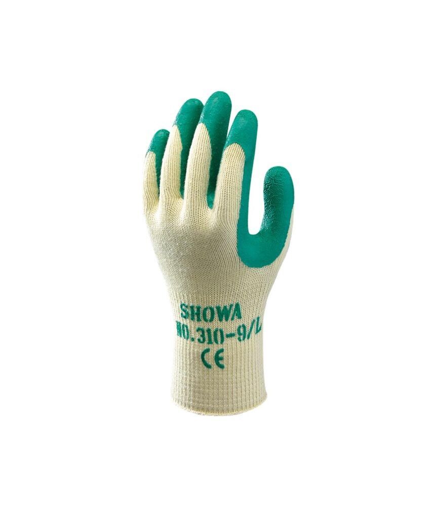 Showa 310 Latex handschoen groen/geel