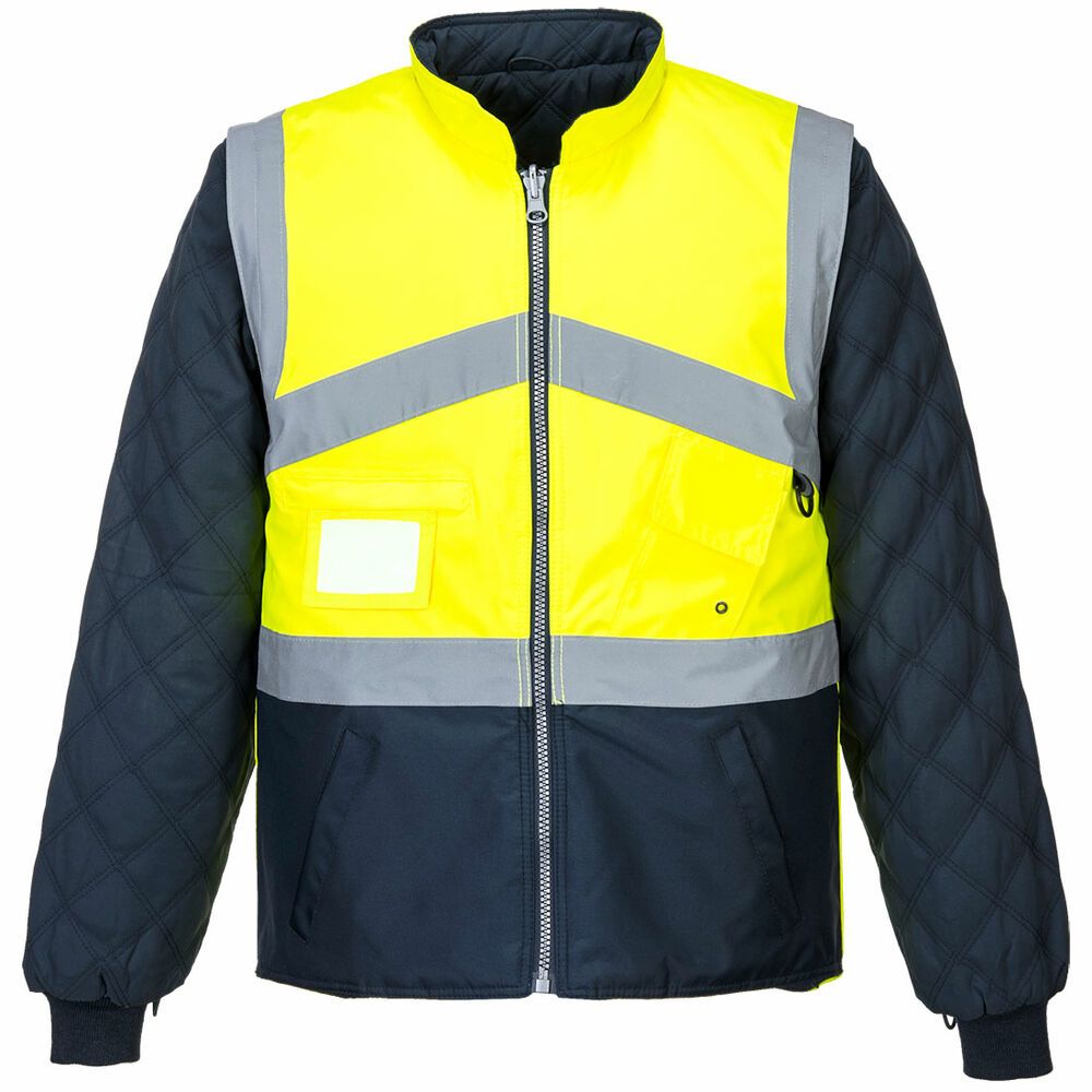 Hi-Vis ademend 2-in-1 contrast omkeerbaar jack