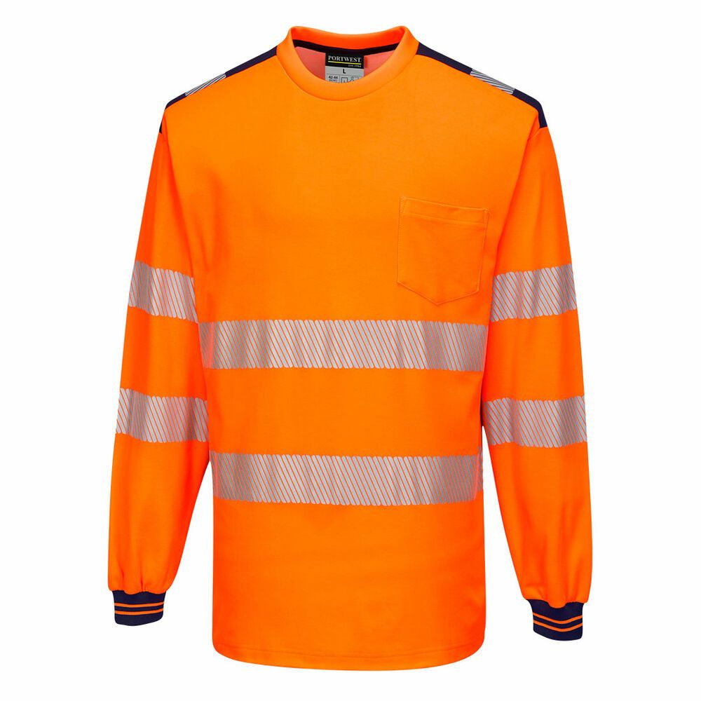PW3 Hi-Vis T-shirt met lange mouw