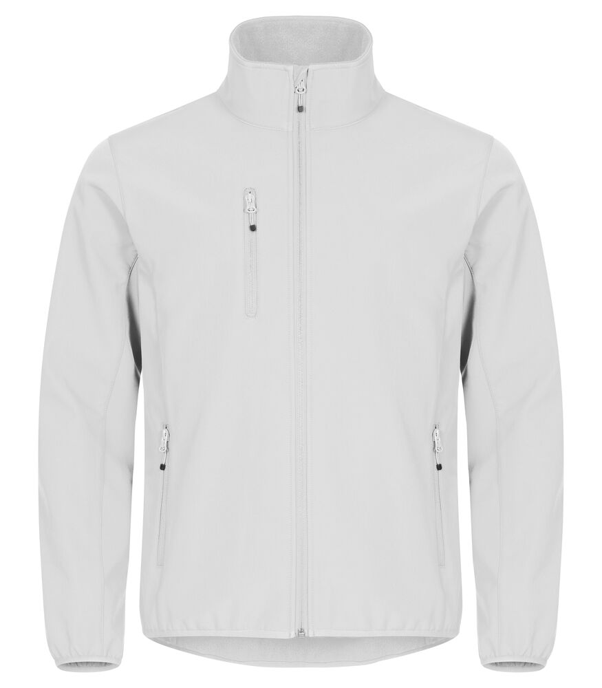 Classic softshell jacket heren wit s