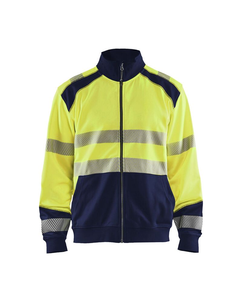 Blåkläder 3558 Sweatshirt hele rits High Vis