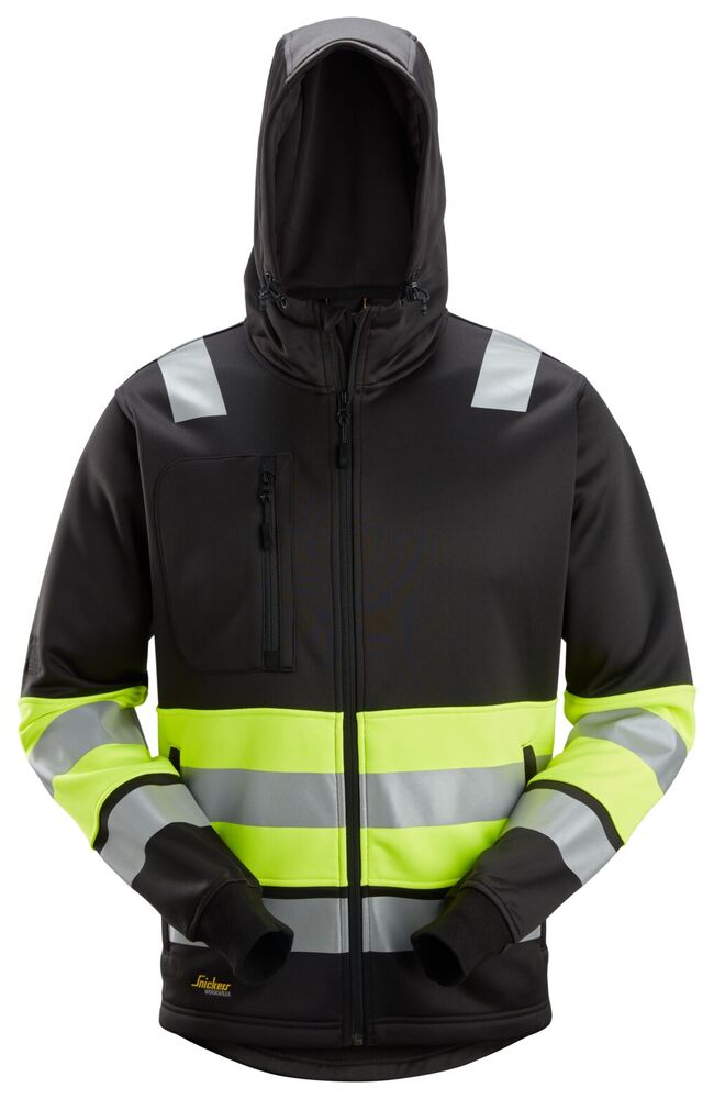 Snickers High-Vis Klasse 1, Hoodie met Rits 8038
